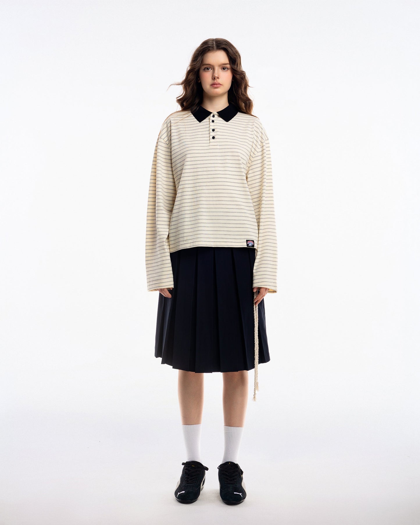 NOA Striped Polo Tee