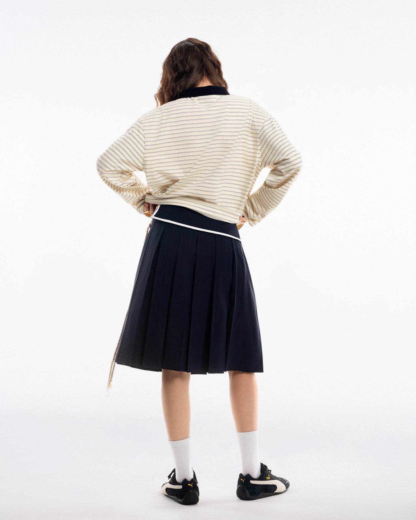NOA Striped Polo Tee