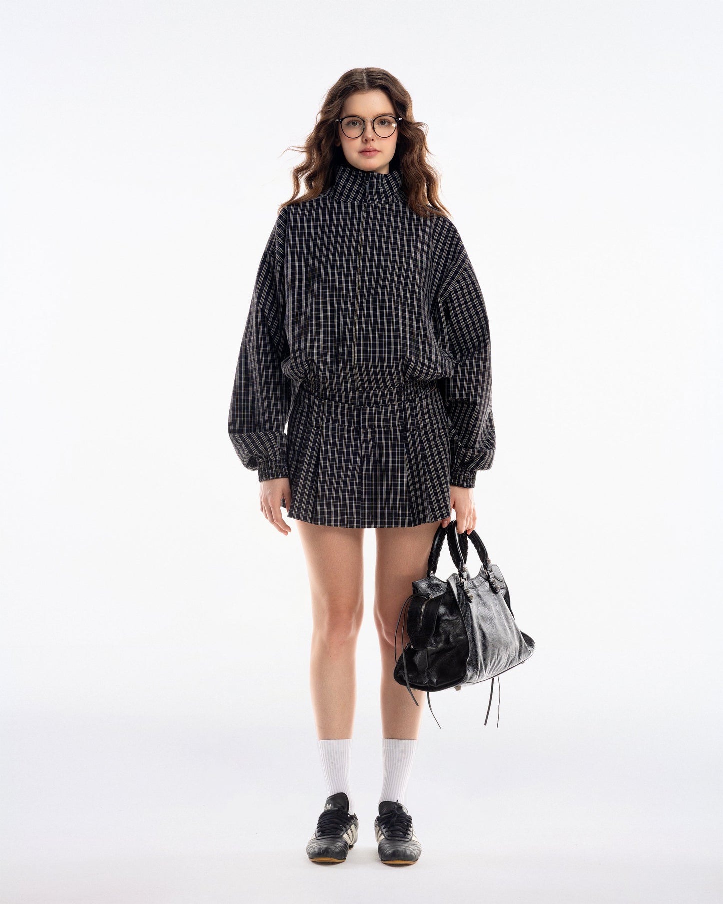 Gingham Zip Jacket