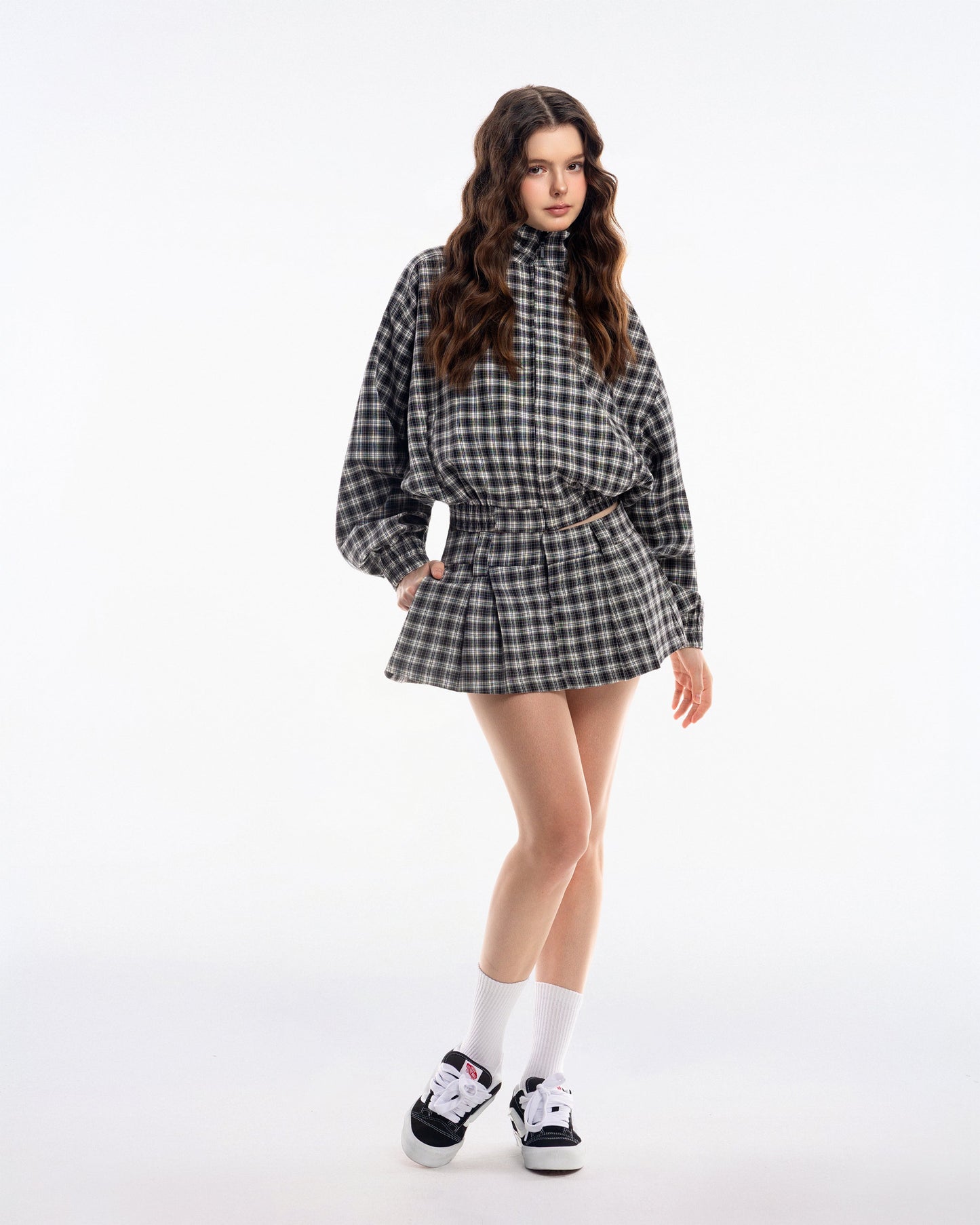 Gingham Mini Skirt