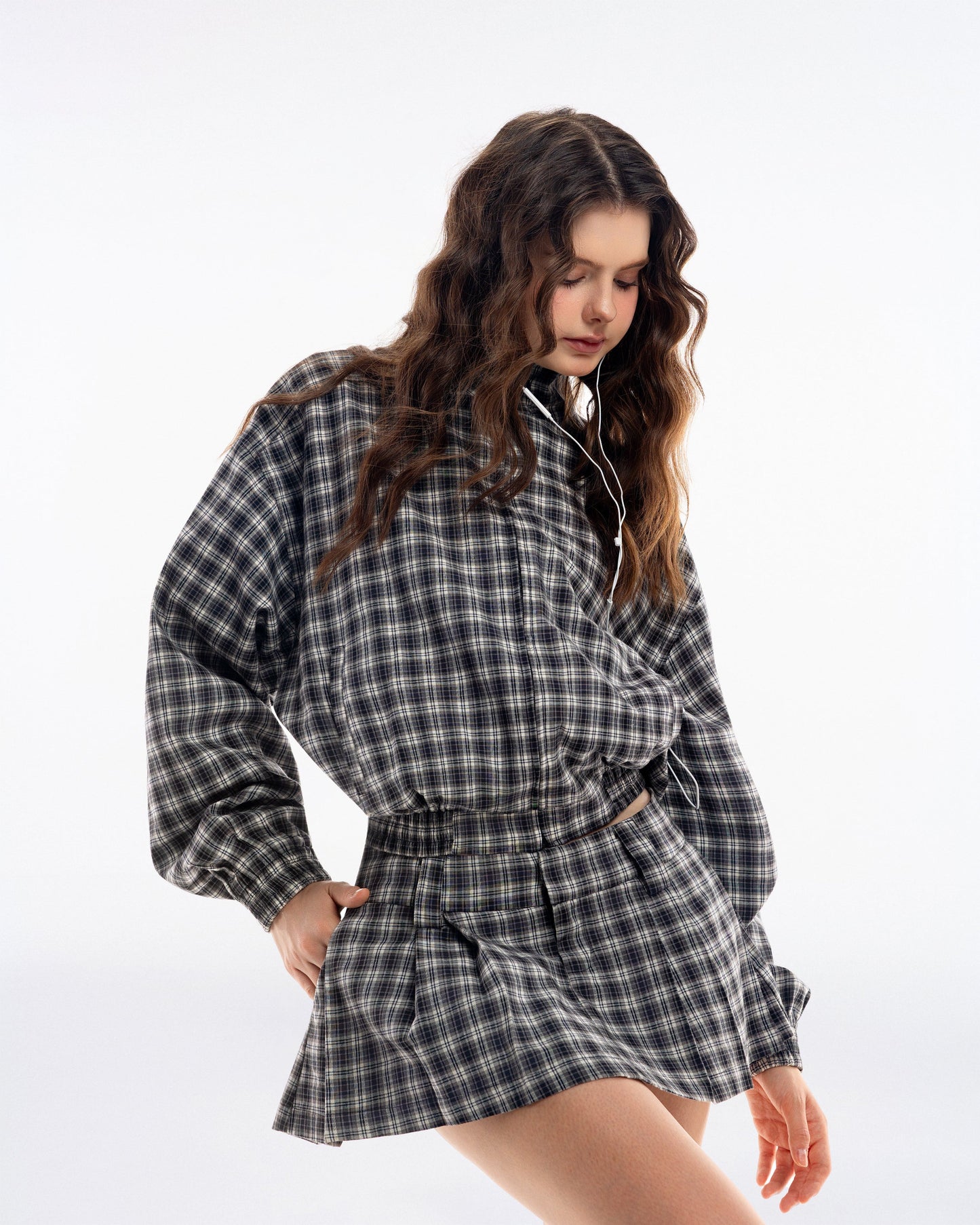 Gingham Mini Skirt