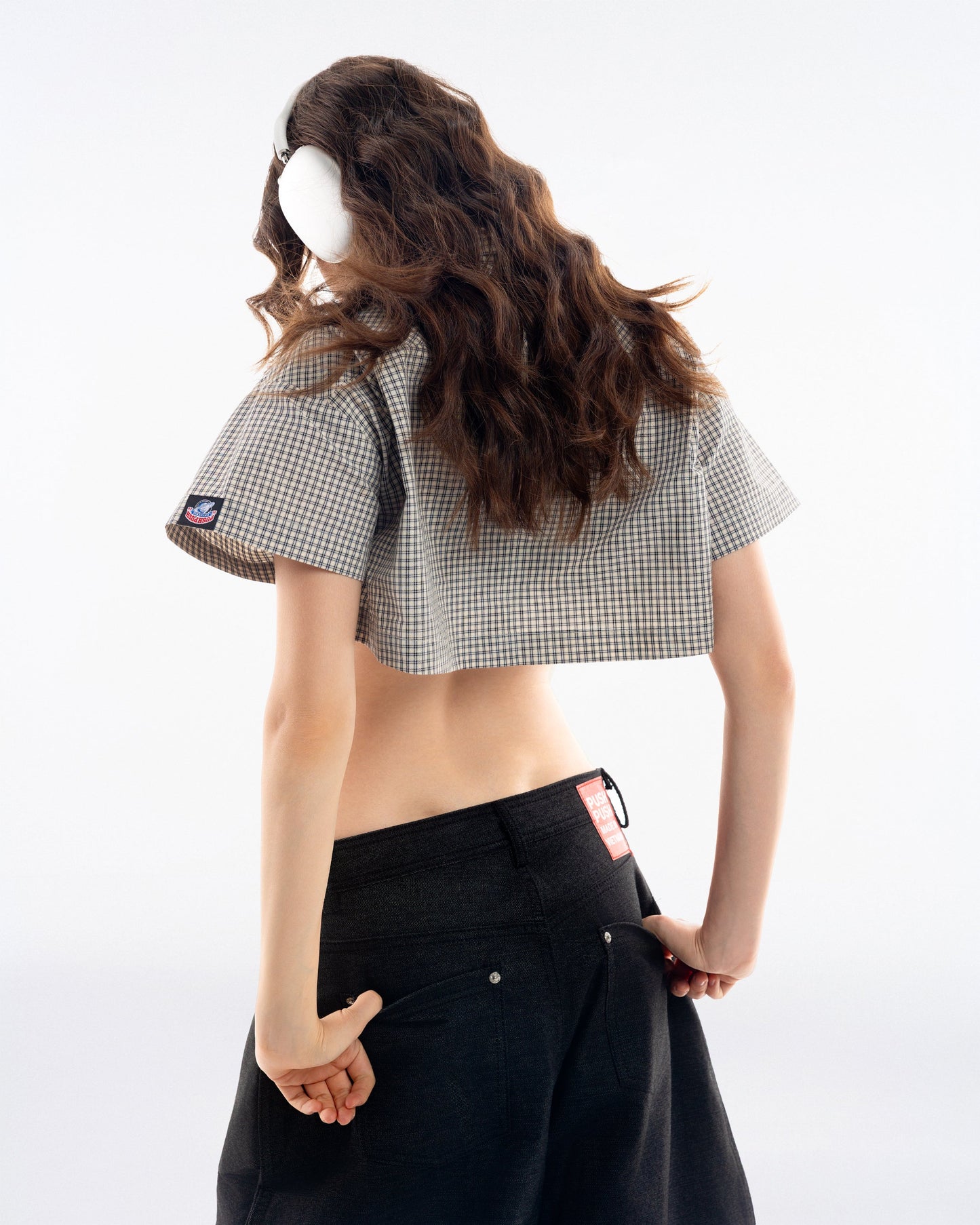 Gingham Crop Shirt