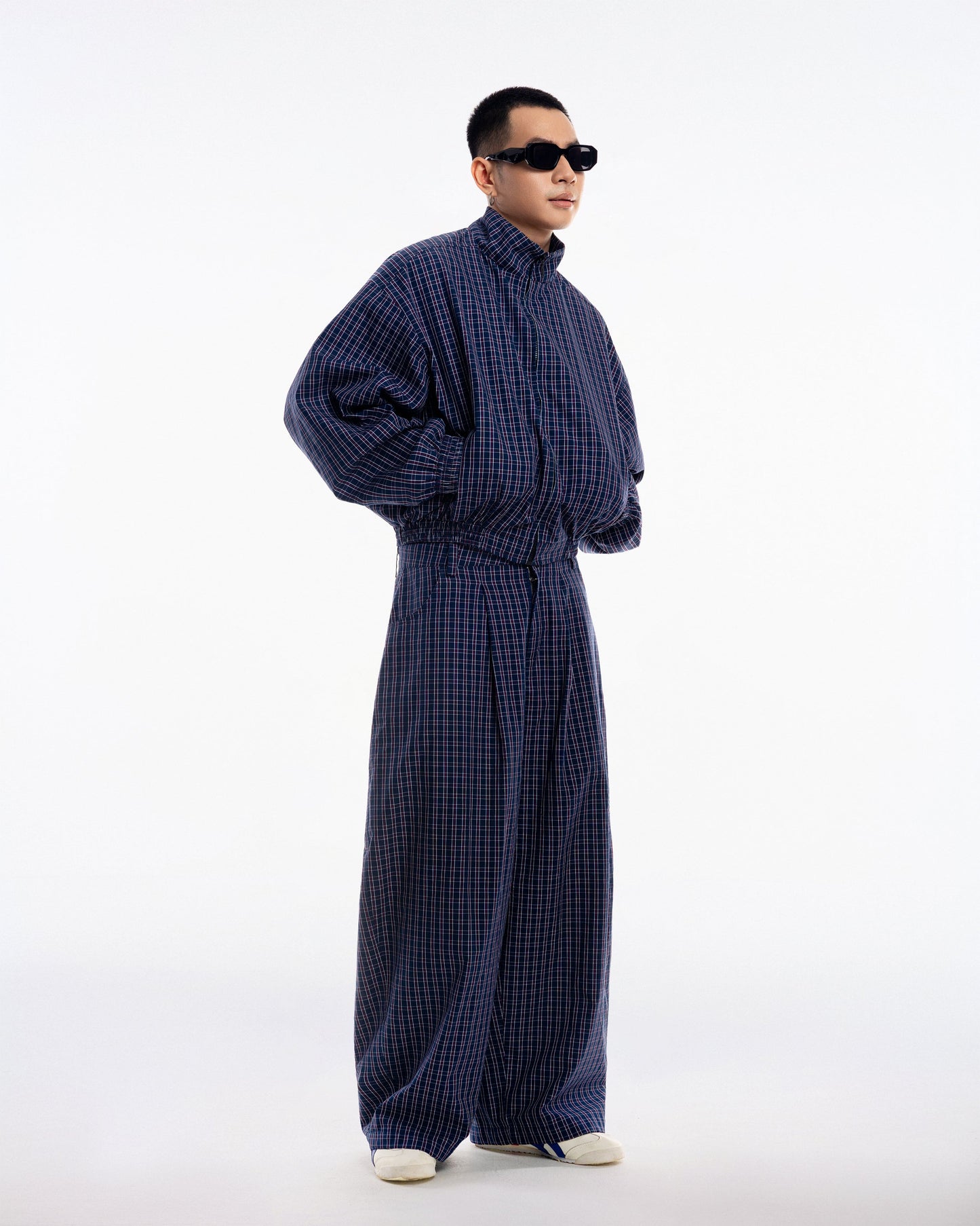 Gingham Wide Pants