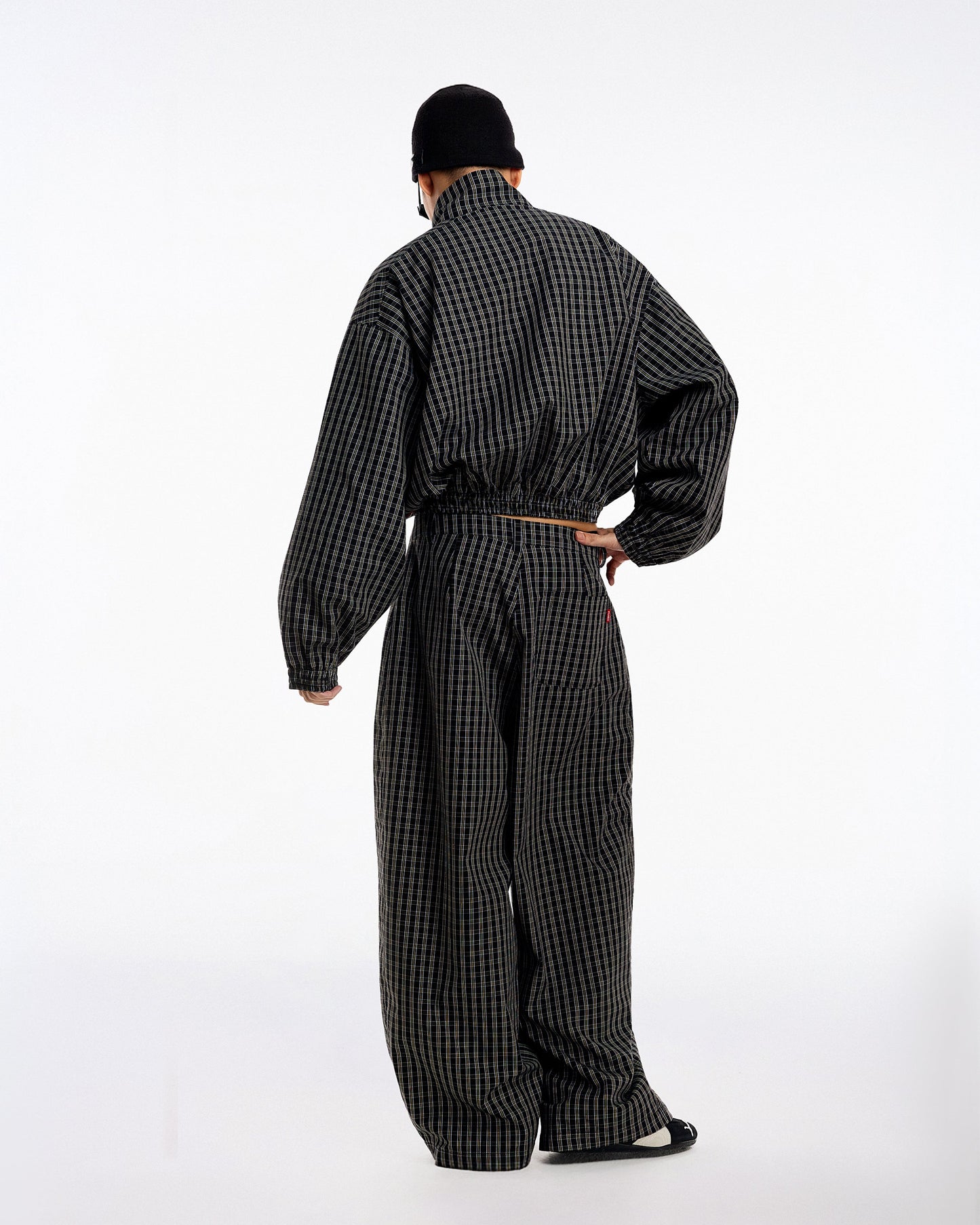 Gingham Wide Pants