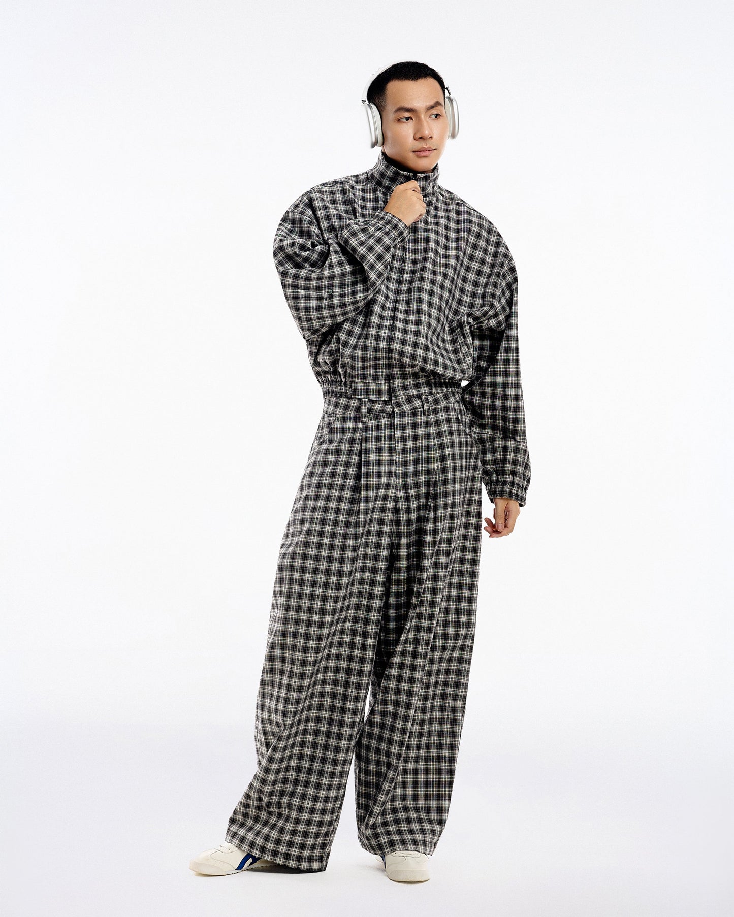 Gingham Wide Pants