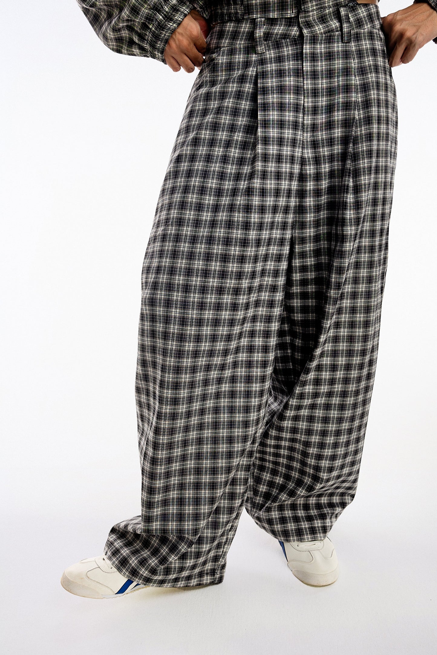 Gingham Wide Pants