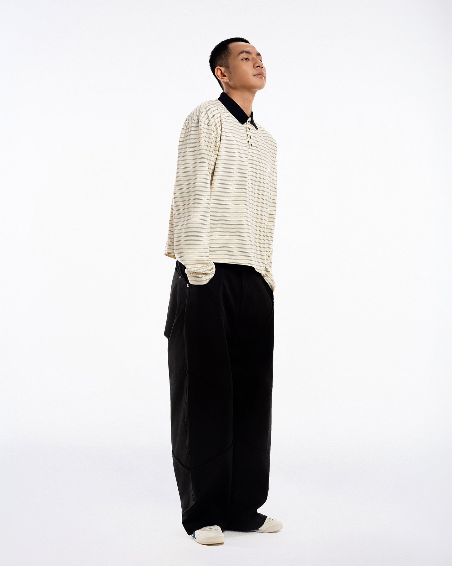 NOA Striped Polo Tee