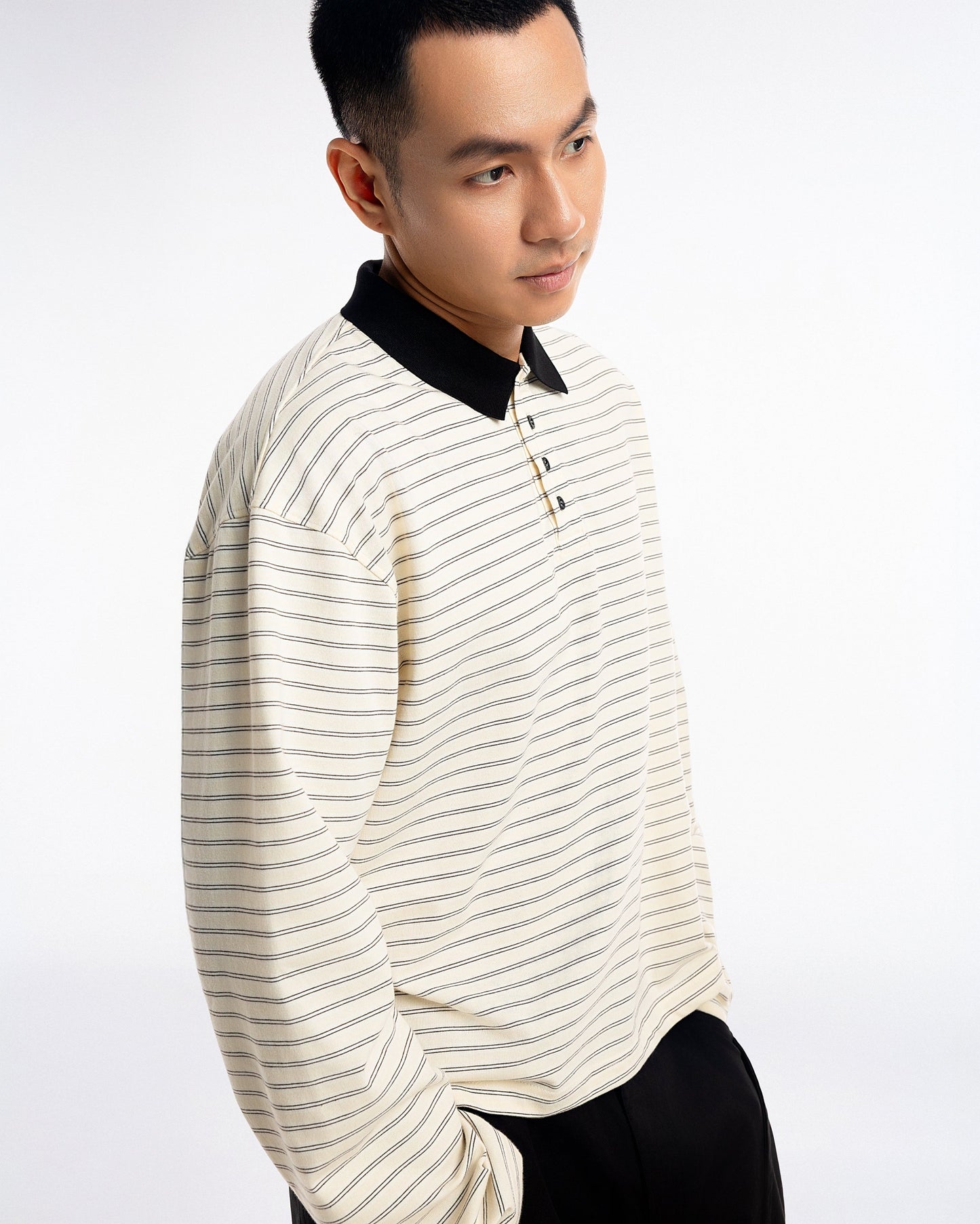 NOA Striped Polo Tee