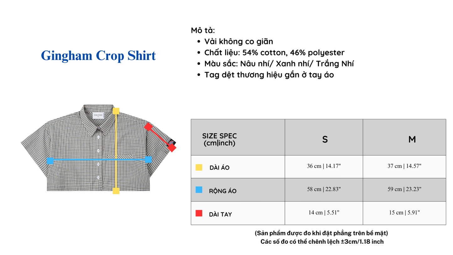 Gingham Crop Shirt