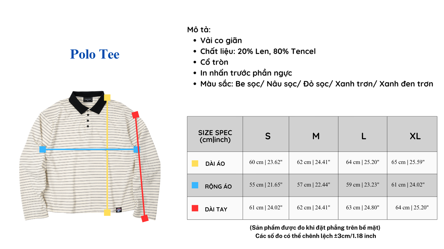 NOA Striped Polo Tee