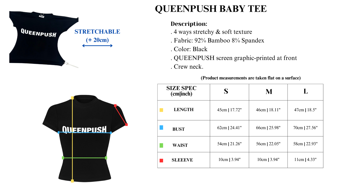 QUEENPUSH BABY TEE