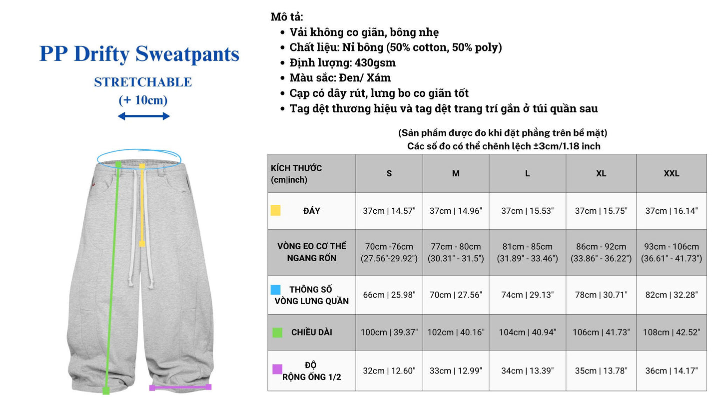 PP DRIFTY SWEATPANTS