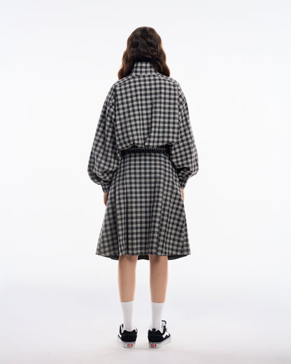 Gingham Midi Skirt