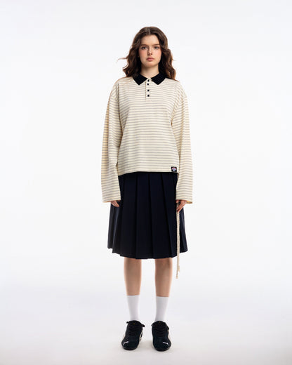 NOA Striped Polo Tee
