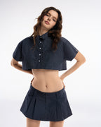 Gingham Crop Shirt