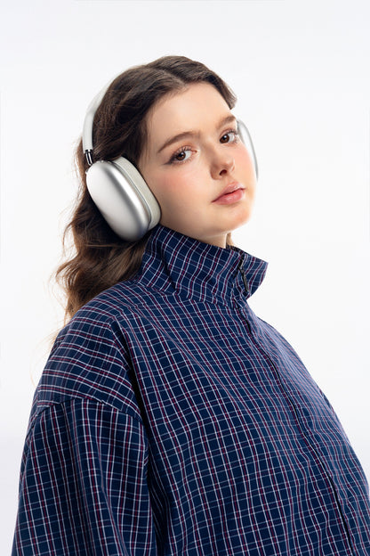 Gingham Zip Jacket