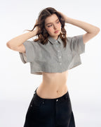 Gingham Crop Shirt