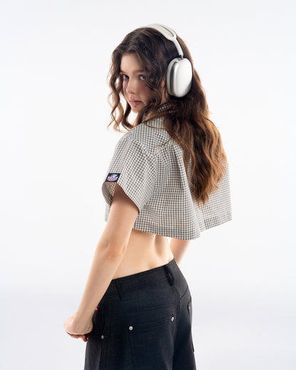 Gingham Crop Shirt