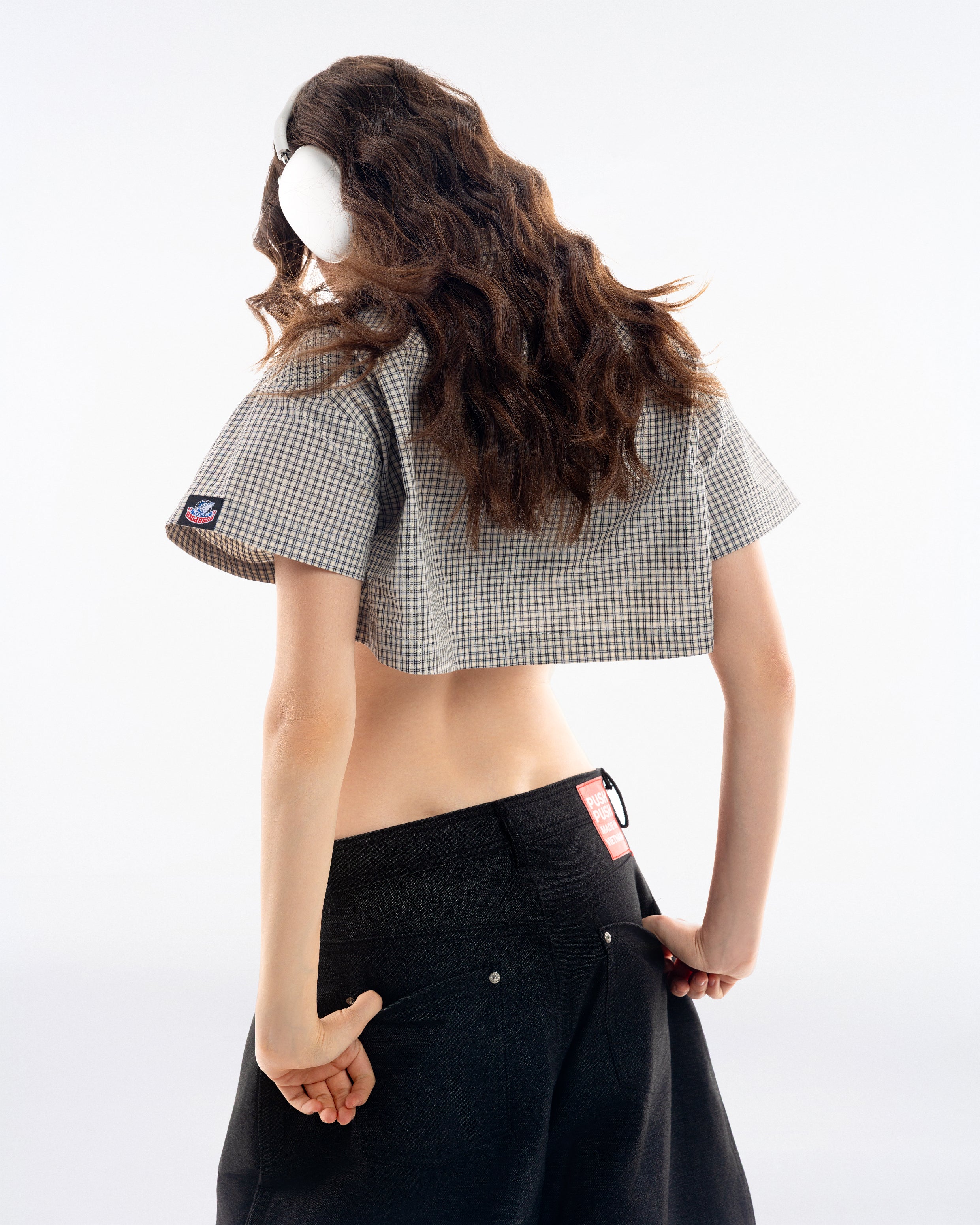 Gingham Crop Shirt