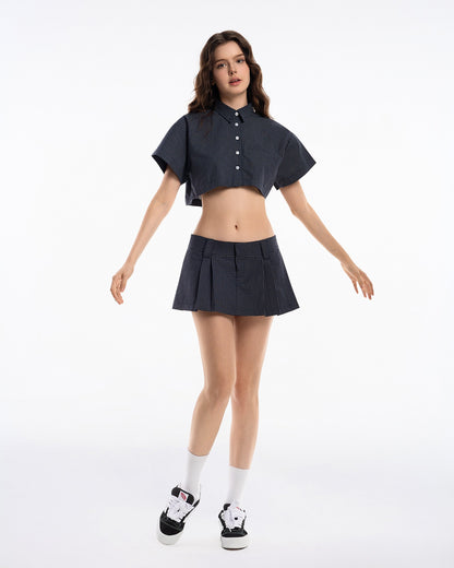 Gingham Mini Skirt