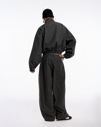 Gingham Wide Pants
