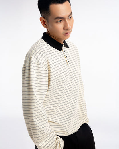NOA Striped Polo Tee