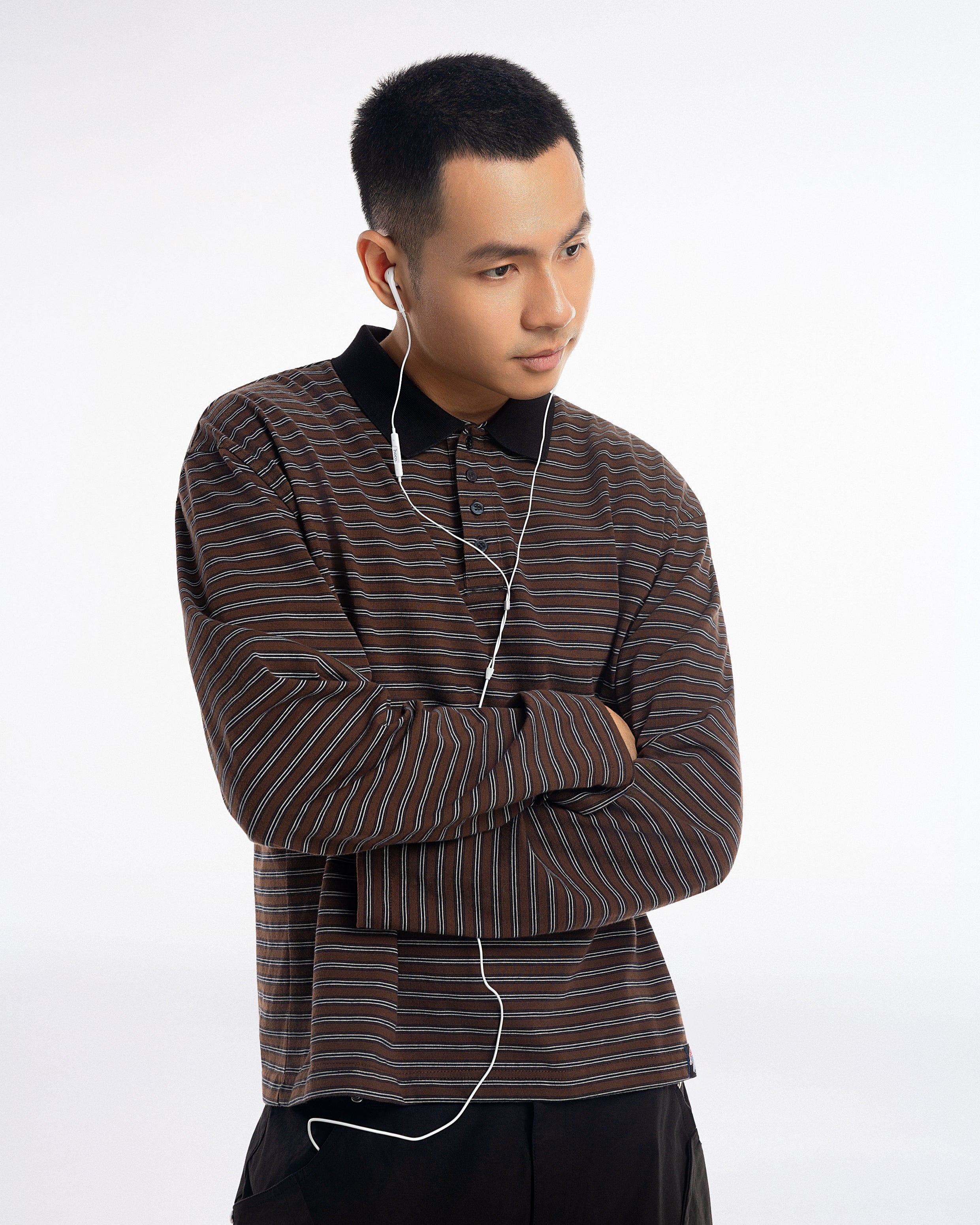 MILO Striped Polo Tee