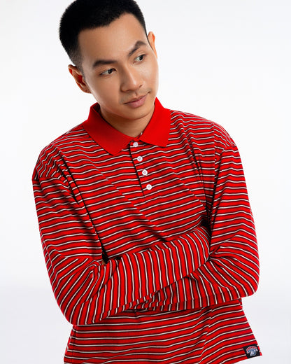 OLLY Striped Polo Tee
