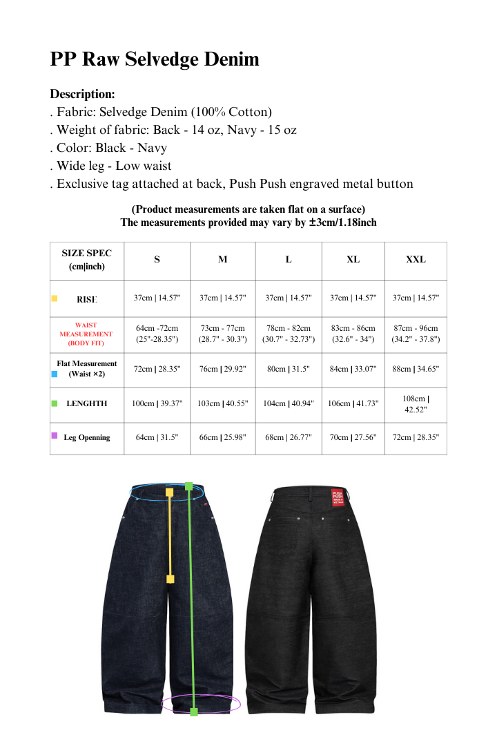 PP - RAW SELVEDGE DENIM