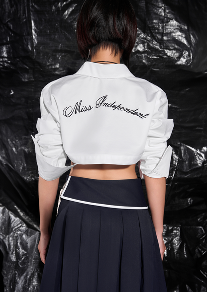 PUFFBALL CROP SHIRT - Push Push