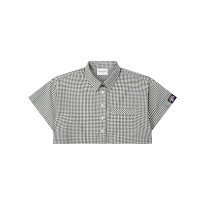 Gingham Crop Shirt
