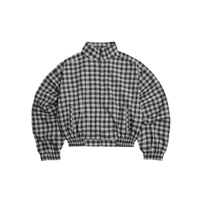 Gingham Zip Jacket