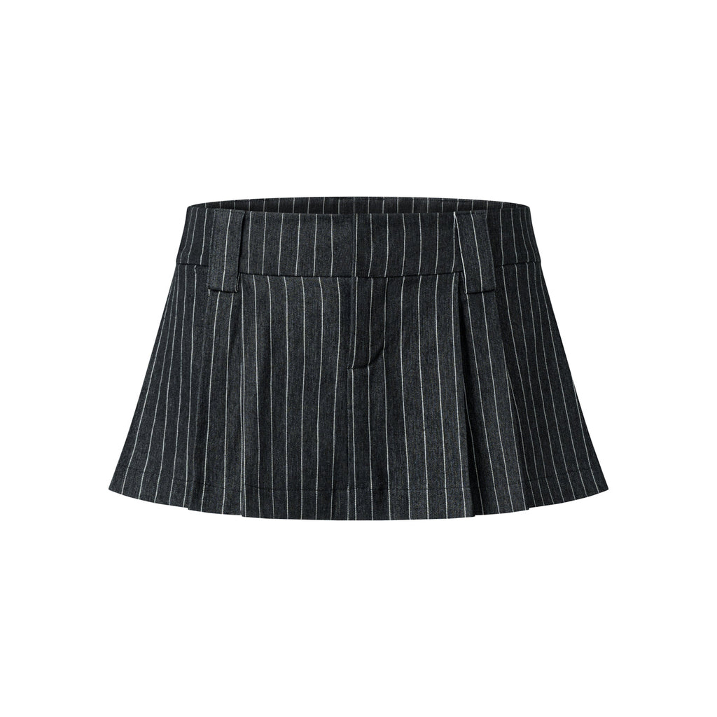 PUSHIE STRIPED MINI SKIRT - Push Push