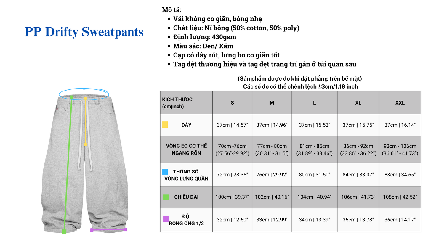 PP DRIFTY SWEATPANTS