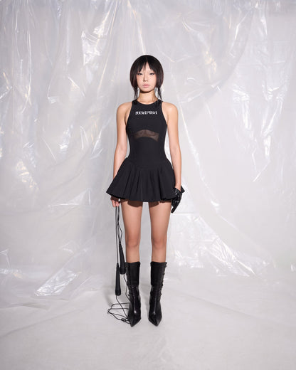 CRYSTALLINE MINI DRESS.