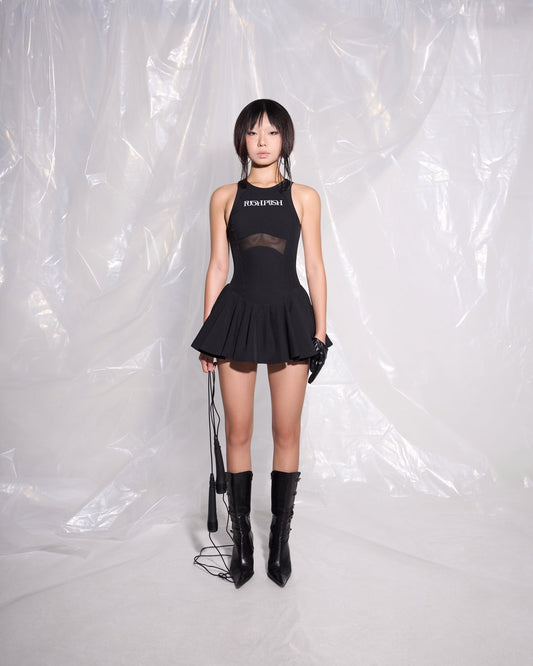 CRYSTALLINE MINI DRESS.
