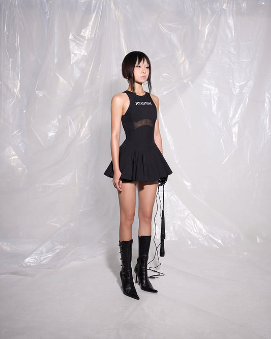 CRYSTALLINE MINI DRESS.
