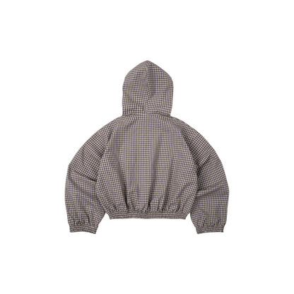 Gingham Half-Zip Hoodie - Push Push - Worldwide
