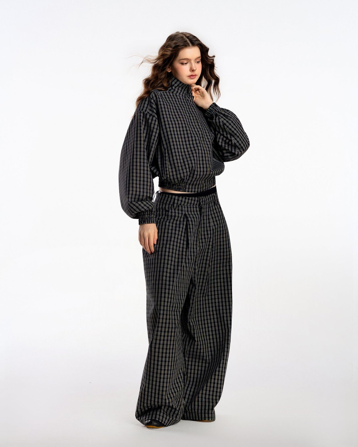 Gingham Wide Pants - Push Push - Worldwide